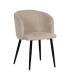 SILLA CREMA TEJIDO-METAL SALÓN 53 X 53 X 77 CM