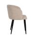 SILLA CREMA TEJIDO-METAL SALÓN 53 X 53 X 77 CM