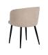 SILLA CREMA TEJIDO-METAL SALÓN 53 X 53 X 77 CM