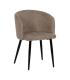 SILLA BEIGE TEJIDO-METAL SALÓN 53 X 53 X 77 CM