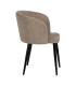 SILLA BEIGE TEJIDO-METAL SALÓN 53 X 53 X 77 CM