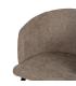 SILLA BEIGE TEJIDO-METAL SALÓN 53 X 53 X 77 CM