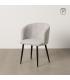 SILLA GRIS TEJIDO-METAL SALÓN 53 X 53 X 77 CM