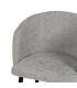 SILLA GRIS TEJIDO-METAL SALÓN 53 X 53 X 77 CM