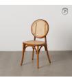 Honey elm wood contract chair 44.5 x 41.5 x 89 cm
