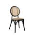 SILLA NEGRO MADERA DE OLMO CONTRACT 44,50 X 41,50 X 89 CM