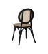 SILLA NEGRO MADERA DE OLMO CONTRACT 44,50 X 41,50 X 89 CM
