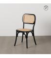 Black elm wood contract chair 45 x 41 x 88 cm