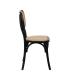SILLA NEGRO MADERA DE OLMO CONTRACT 45 X 41 X 88 CM