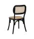 SILLA NEGRO MADERA DE OLMO CONTRACT 45 X 41 X 88 CM