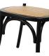 SILLA NEGRO MADERA DE OLMO CONTRACT 45 X 41 X 88 CM