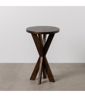 MESITA NATURAL MADERA DE MANGO SALÓN 37 X 37 X 60 CM