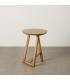MESA AUXILIAR NATURAL MADERA DE MANGO 40 X 40 X 55 CM