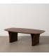 MESA CENTRO MARRÓN MADERA DE ACACIA 130 X 70 X 40 CM
