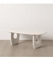 MESA CENTRO BLANCO ROZADO 130 X 70 X 46 CM