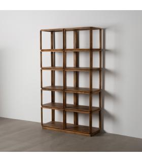 ESTANTERÍA MARRÓN MADERA DE MANGO SALÓN 115 X 42 X 195 CM