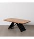 MESA CENTRO MADERA-METAL SALÓN 110 X 60 X 41 CM