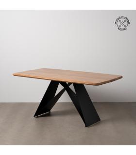 MESA COMEDOR MADERA-METAL SALÓN 170 X 90 X 77 CM