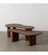 S/2 MESA CENTRO MADERA DE MANGO SALÓN 110 X 60 X 40 CM