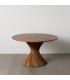 MESA COMEDOR MARRÓN MADERA DE ACACIA 130 X 130 X 76 CM