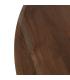 MESA COMEDOR MARRÓN MADERA DE ACACIA 130 X 130 X 76 CM