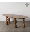 MESA COMEDOR MARRÓN MADERA DE ACACIA 240 X 97 X 76 CM