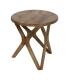 MESITA MIEL MADERA DE MANGO DECORACIÓN 50 X 50 X 50 CM