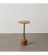 MESA AUXILIAR NATURAL MADERA DE ACACIA 35 X 35 X 65 CM