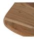 MESA AUXILIAR NATURAL MADERA DE ACACIA 35 X 35 X 65 CM