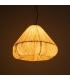 LÁMPARA TECHO BEIGE PAPEL-METAL 49 X 49 X 40 CM