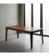 MESA COMEDOR MARRÓN-NEGRO MADERA SALÓN 180 X 90 X 76 CM