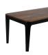 MESA COMEDOR MARRÓN-NEGRO MADERA SALÓN 180 X 90 X 76 CM