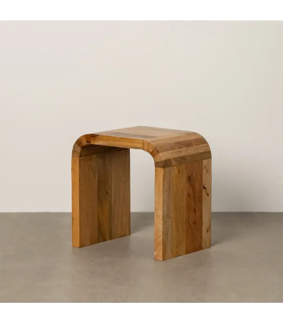 MESITA NATURAL MADERA DE MANGO 41 X 30 X 42 CM