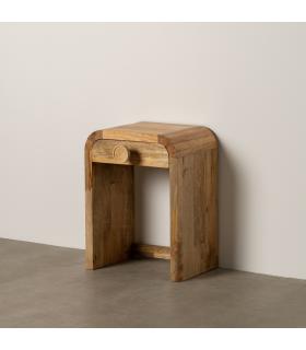 MESITA NATURAL MADERA DE MANGO 45 X 30 X 55 CM