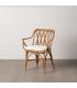 SILLÓN NATURAL RATÁN DECORACIÓN 62 X 55 X 83 CM