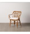 SILLÓN NATURAL RATÁN DECORACIÓN 62 X 55 X 83 CM