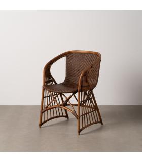 SILLÓN NATURAL RATÁN DECORACIÓN 57 X 59 X 84 CM