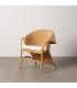 SILLÓN NATURAL RATÁN DECORACIÓN 65 X 63 X 78 CM