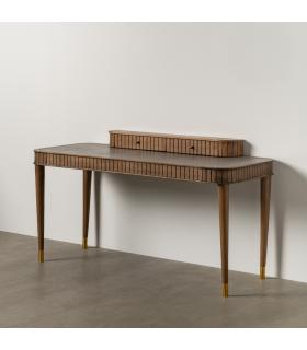 ESCRITORIO MADERA-MICROCEMENTO SALÓN 150 X 60 X 82 CM