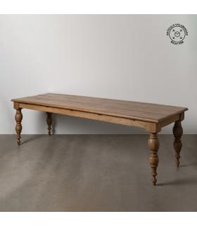 MESA COMEDOR MADERA DE ROBLE SALÓN 300 X 98 X 77 CM