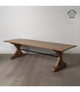 MESA COMEDOR MADERA DE ROBLE SALÓN 300 X 98 X 76 CM