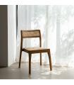 Natural wood contract chair 55 x 53 x 79.5 cm