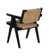 SILLA NATURAL-NEGRO MADERA 56 X 62 X 76,50 CM