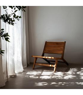 BUTACA NATURAL MADERA 60 X 93 X 63 CM