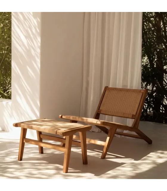 REPOSAPIÉS NATURAL MADERA 60,50 X 45 X 36 CM