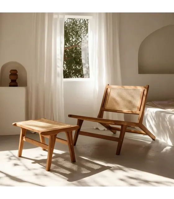 BUTACA NATURAL MADERA 60 X 93 X 63,50 CM
