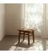 TABURETE NATURAL MADERA 49 X 35 X 45 CM