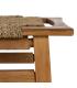 TABURETE NATURAL MADERA 49 X 35 X 45 CM