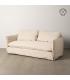 SOFÁ 3 PLAZAS CREMA TEJIDO-MADERA 200 X 95 X 85 CM