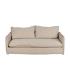 SOFÁ 3 PLAZAS CREMA TEJIDO-MADERA 200 X 95 X 85 CM